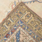 Tapis  beige & bleu oushak, 151x263cm