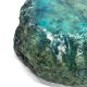 Cendrier vintage en albâtre turquoise, années 70
