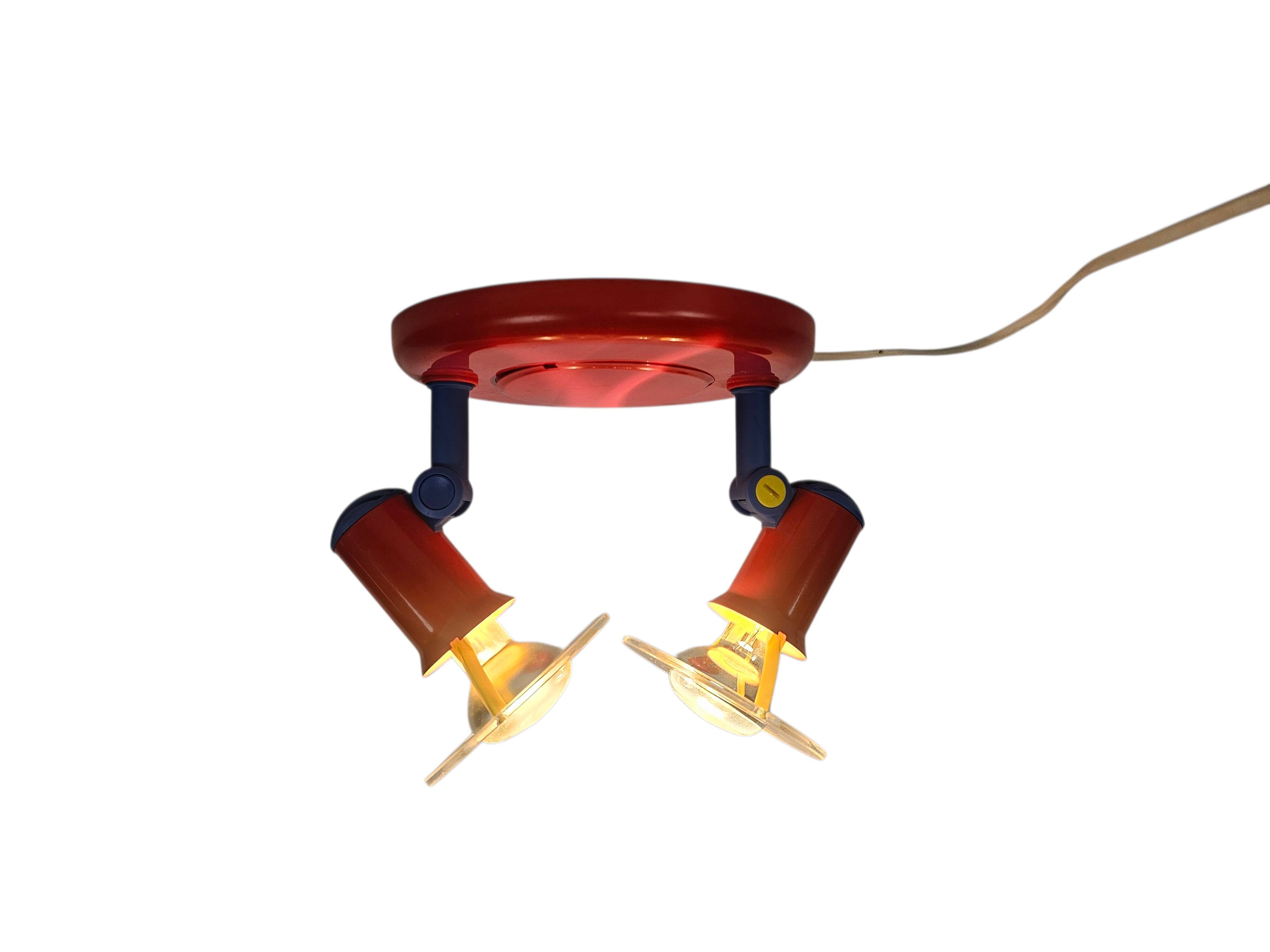 Ceiling spotlights - Memphis Milano style - postmodern - 80s