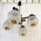 Four-armed chandelier Gaetano Sciolari Mazzega 1970