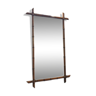 Miroir cadre bambou