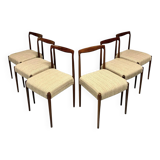 6x Palisander Dining Chairs by Lübke