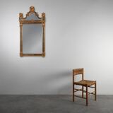 20th century Belgian Rococo-Venetian Mirror in Gilded Wood