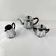 Vintage chrome-plated metal and bakelite coffee set, 1940s/50s
