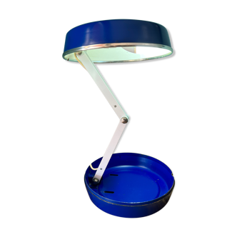 Desk folding lamp, mid century lamp, lamp shade from the 1970s