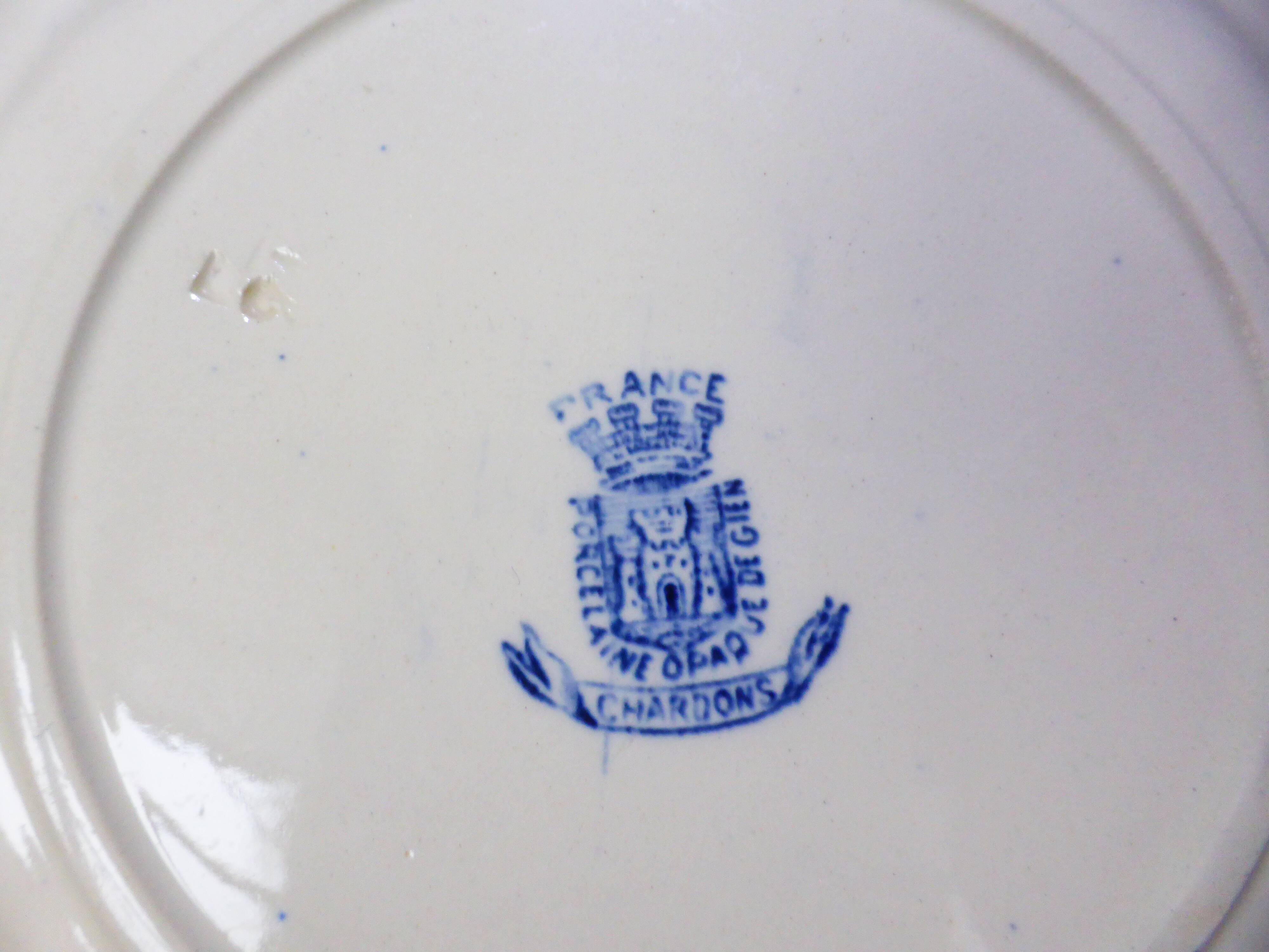 6 Gien Chardons dessert plates (7)