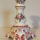 Lot of 2 candlesticks decor vieux strasbourg in earthenware
