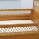 1960s oak and wicker baby bed