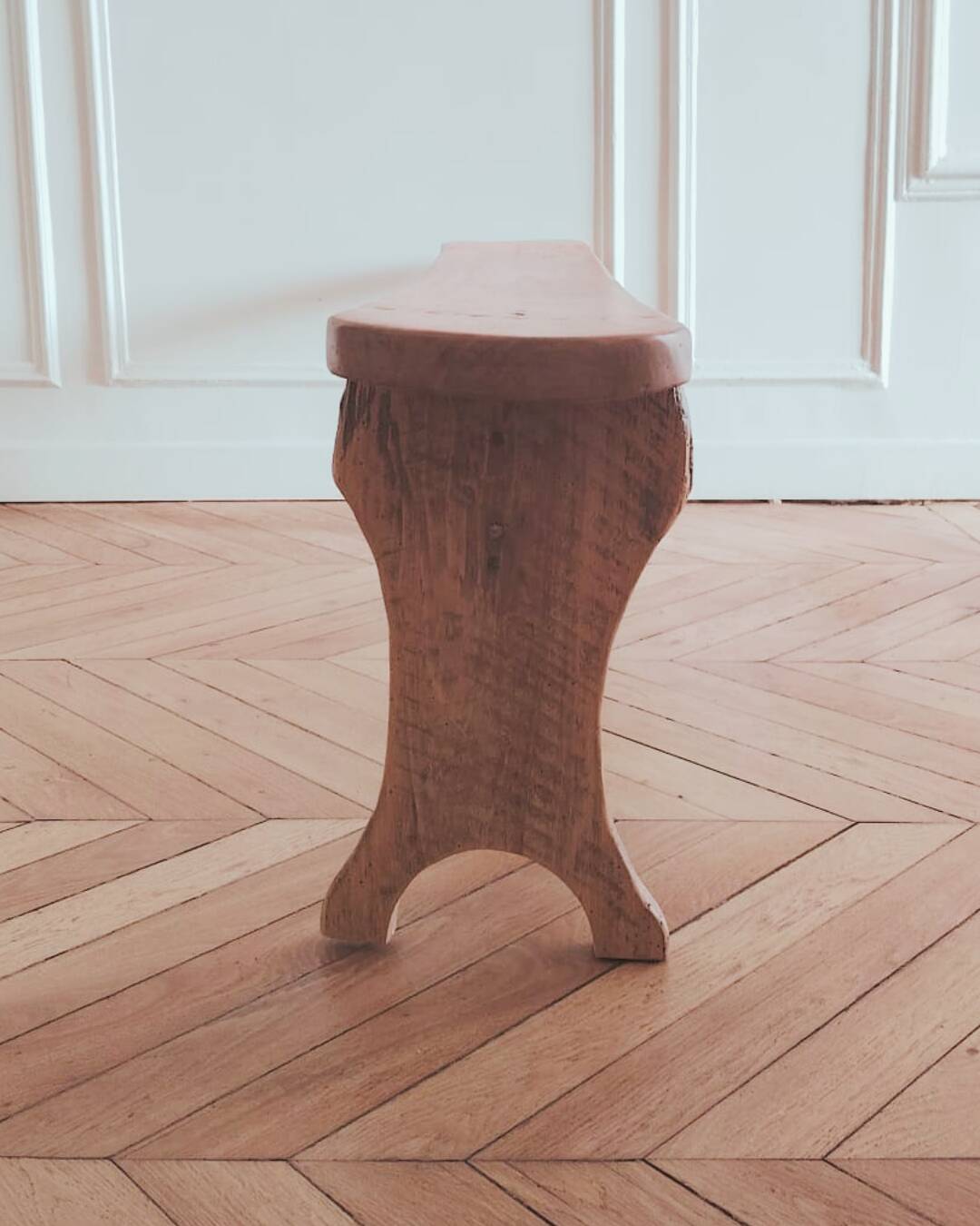 Renovated antique bench, late 19th - early 20th century