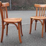 Pair of 60s bistro chairs