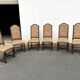 Série de 6 chaises à haut dossier de style Louis XIII