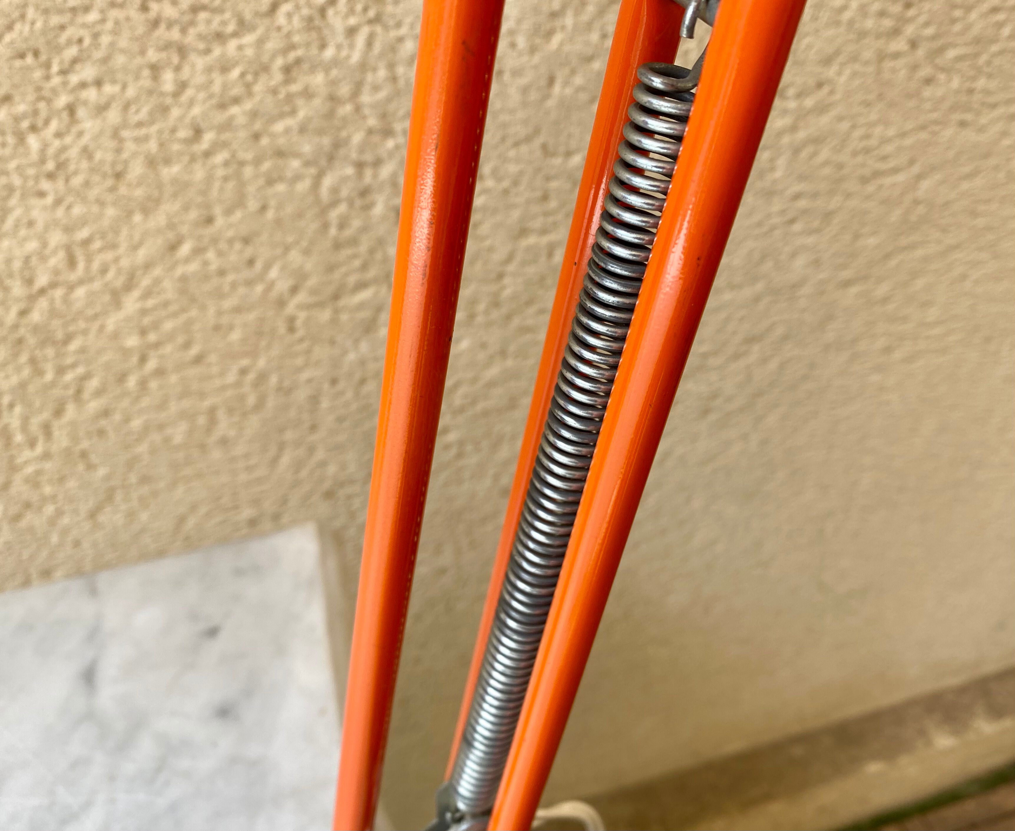 Office lamp architect aluminor France vintage 70s orange