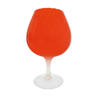 Vase verre Empoli rouge