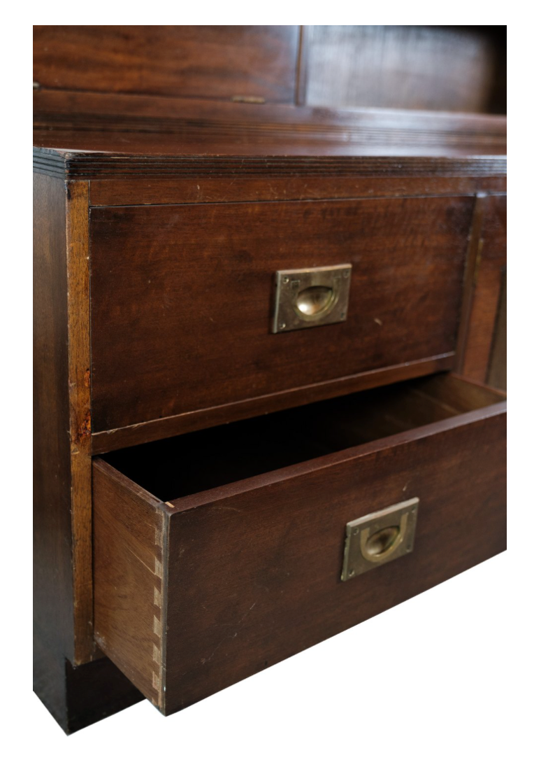 Large Antique Display Cabinet / Secretary in Mahogany from around the 1930s