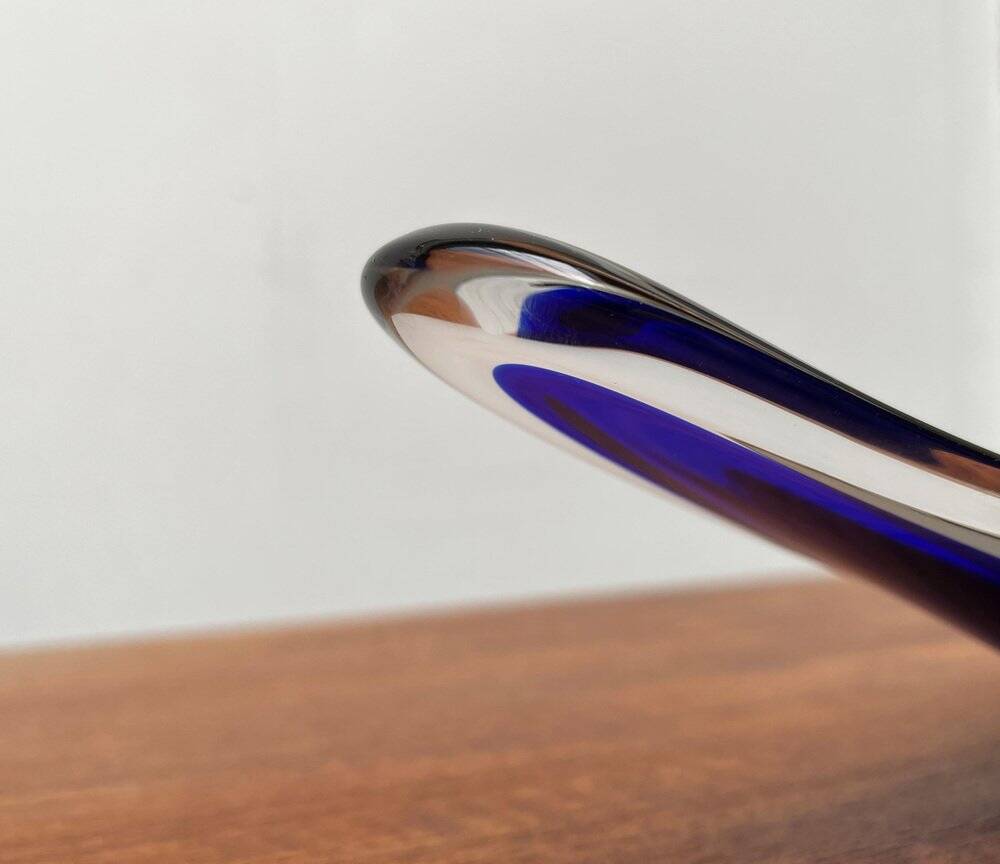 Vintage vase and bowl in art glass from Bayel, France, 1970s, set of 2.