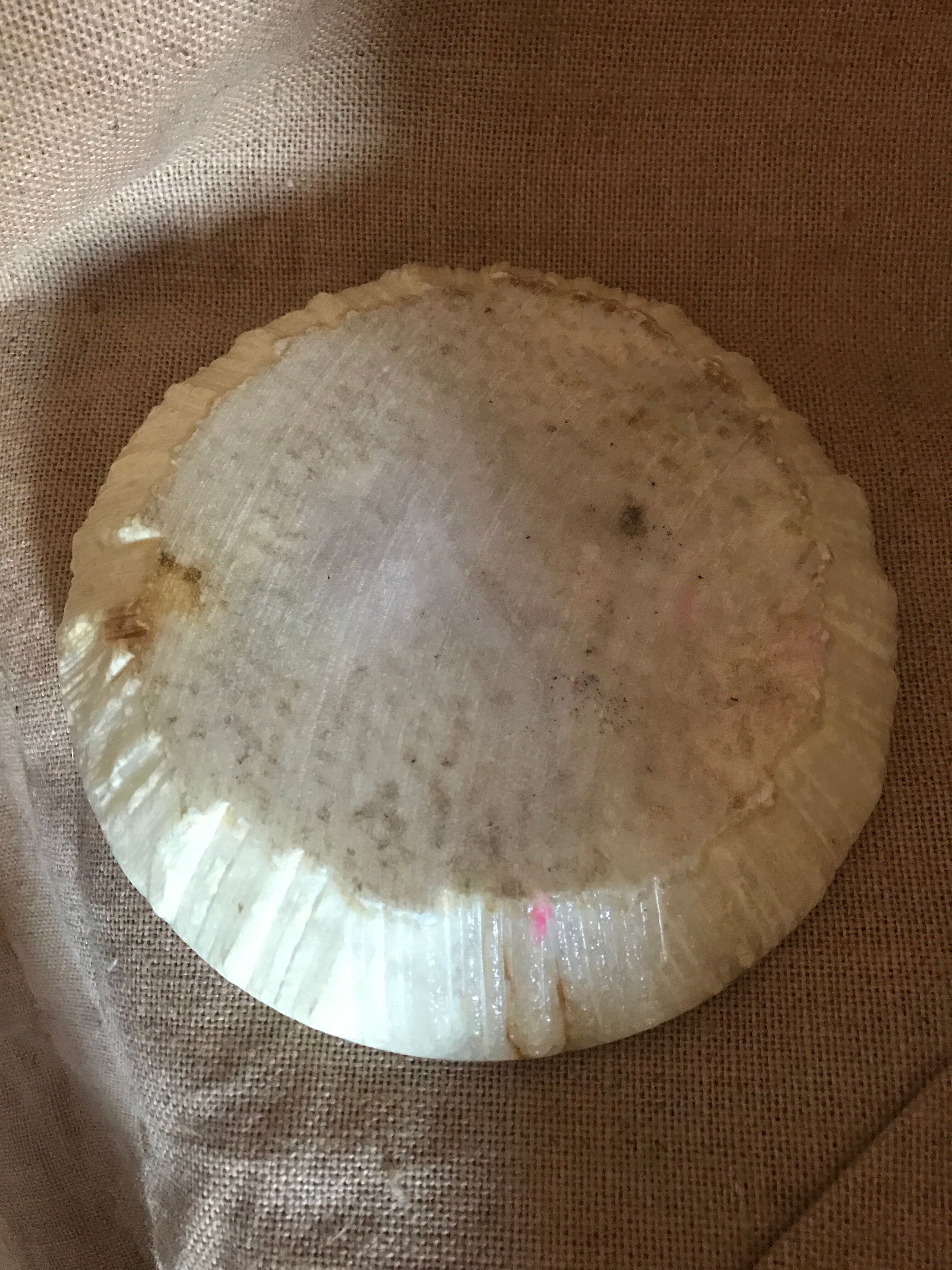 White stone onyx ashtray