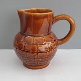 Old Sarreguemines ceramic pitcher