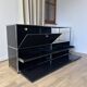 USM Haller chest of drawers in Graphite Black