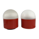 Pair of Red Bulbo Lamps by Barbieri & Marianelli for Tronconi, 1980