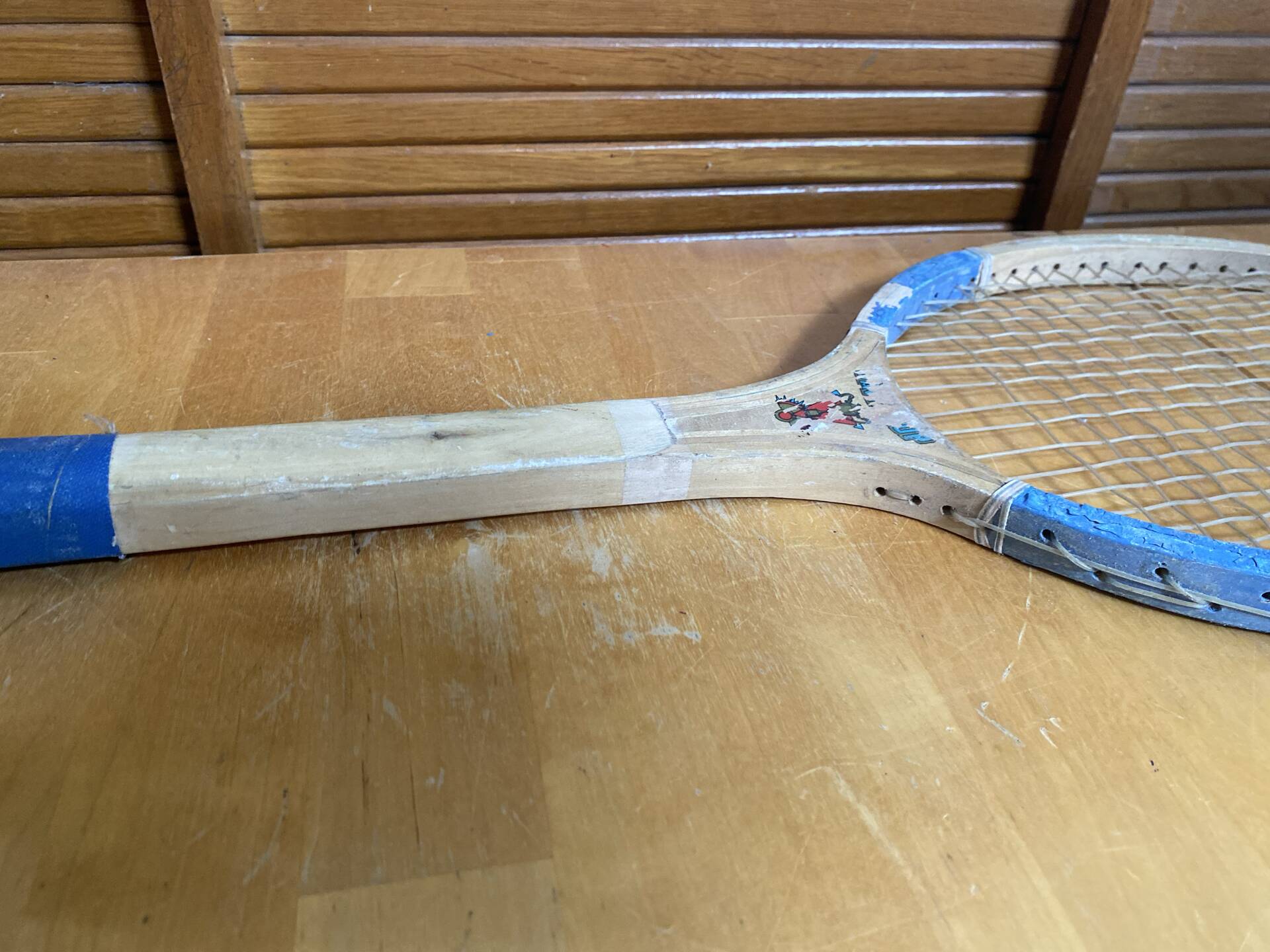 Vintage Wooden Tennis Racket