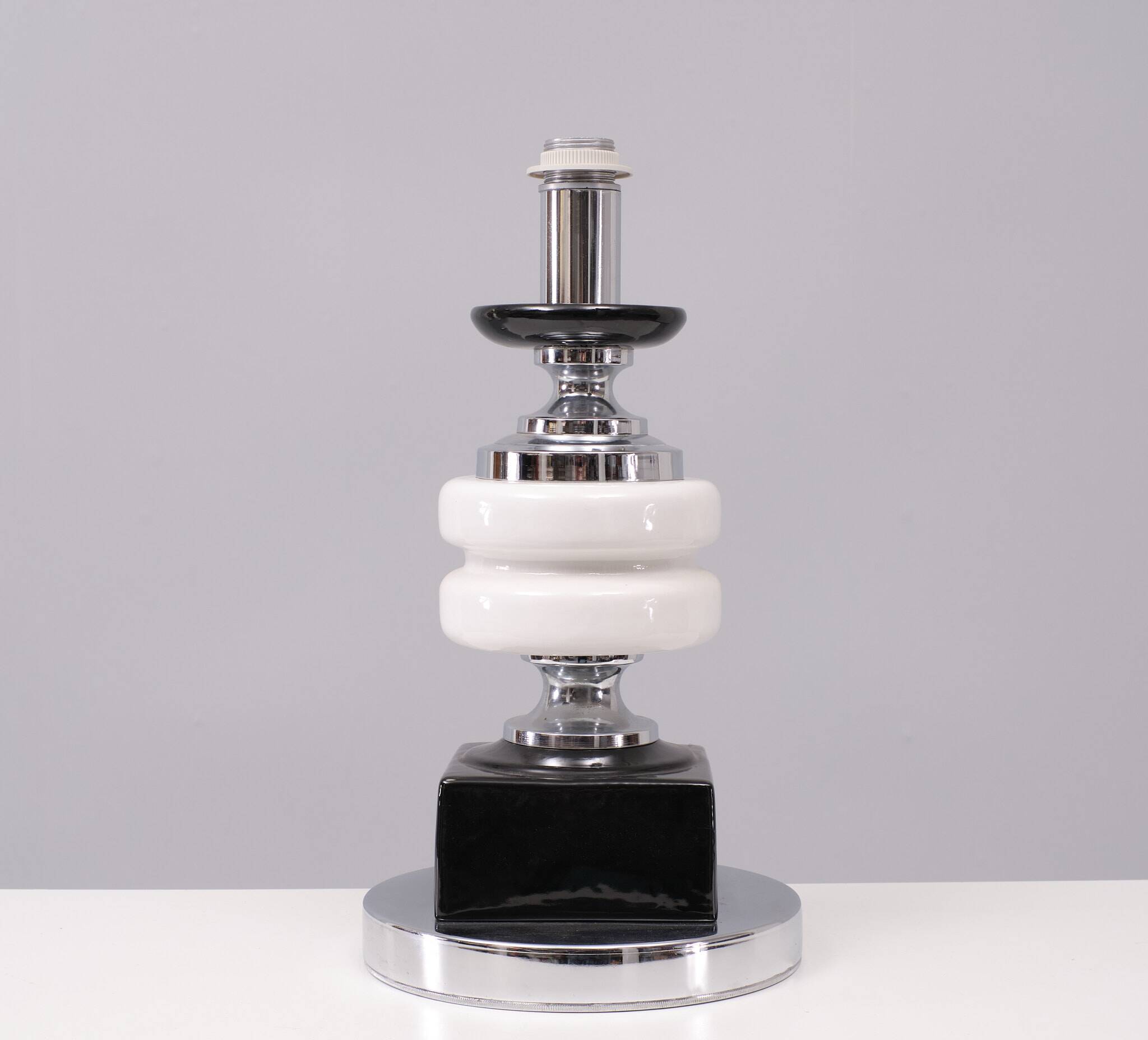 Ceramic table lamp attrib Cari Zalloni 1970s Italy