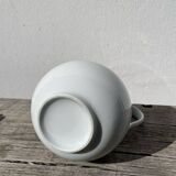 Plain white porcelain teapot