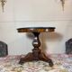 Mahogany tripod pedestal table from the 19th century Restoration period