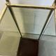 Vintage 'gold' umbrella stand with smoked glass