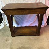Solid walnut console