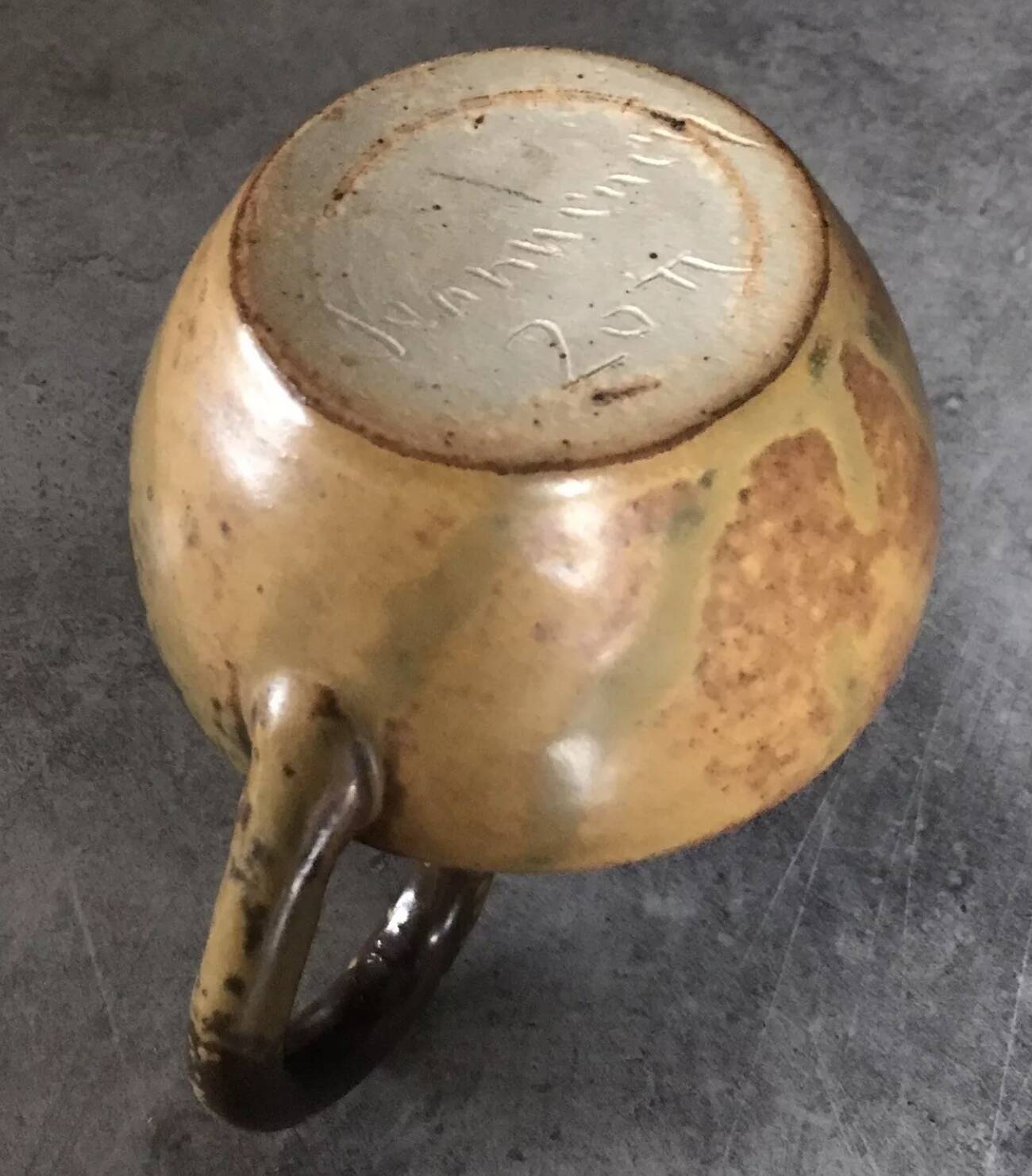 PITCHER Jug in PUISAYE stoneware signed Paul Jeanneney