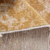 Turkish Traditional Mustard Vintage Area Rug, 108x211Cm