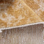 Tapis turc traditionnel vintage moutarde