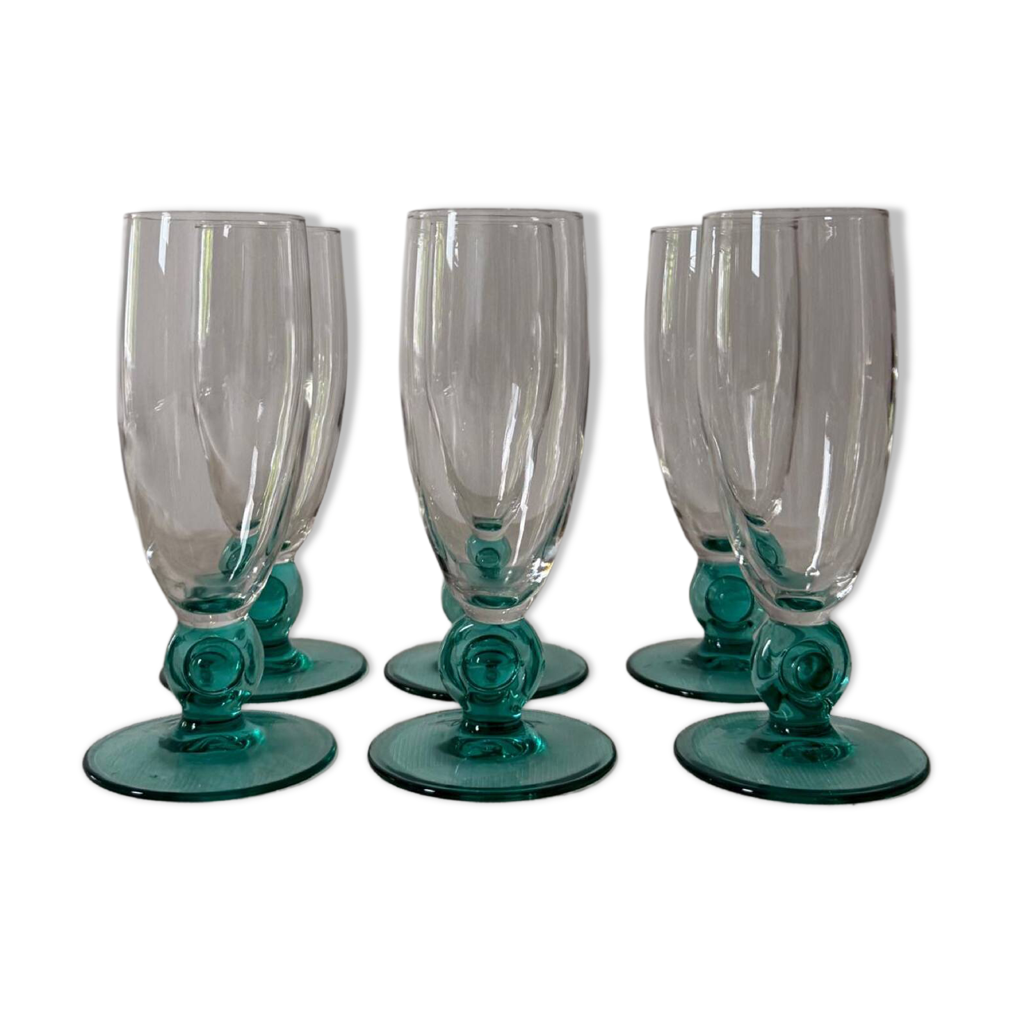 Lot of 6 vintage glasses