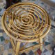 Tabouret vintage en rotin
