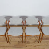 Mid Century Teak Model 42 Dining Chairs by Kai Kristiansen for Schou Andersen, 1960s, Set of 4