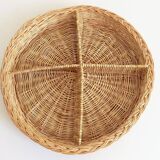 Rustic French Provence Wicker Basket Centerpiece / Vide-Poche – Mid 20th Century