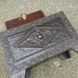 Small orientalist wooden chest shirazi india persia