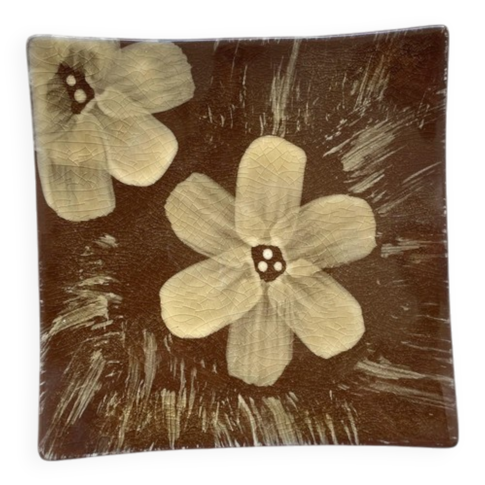 Japanese square ceramic bowl 12 cm