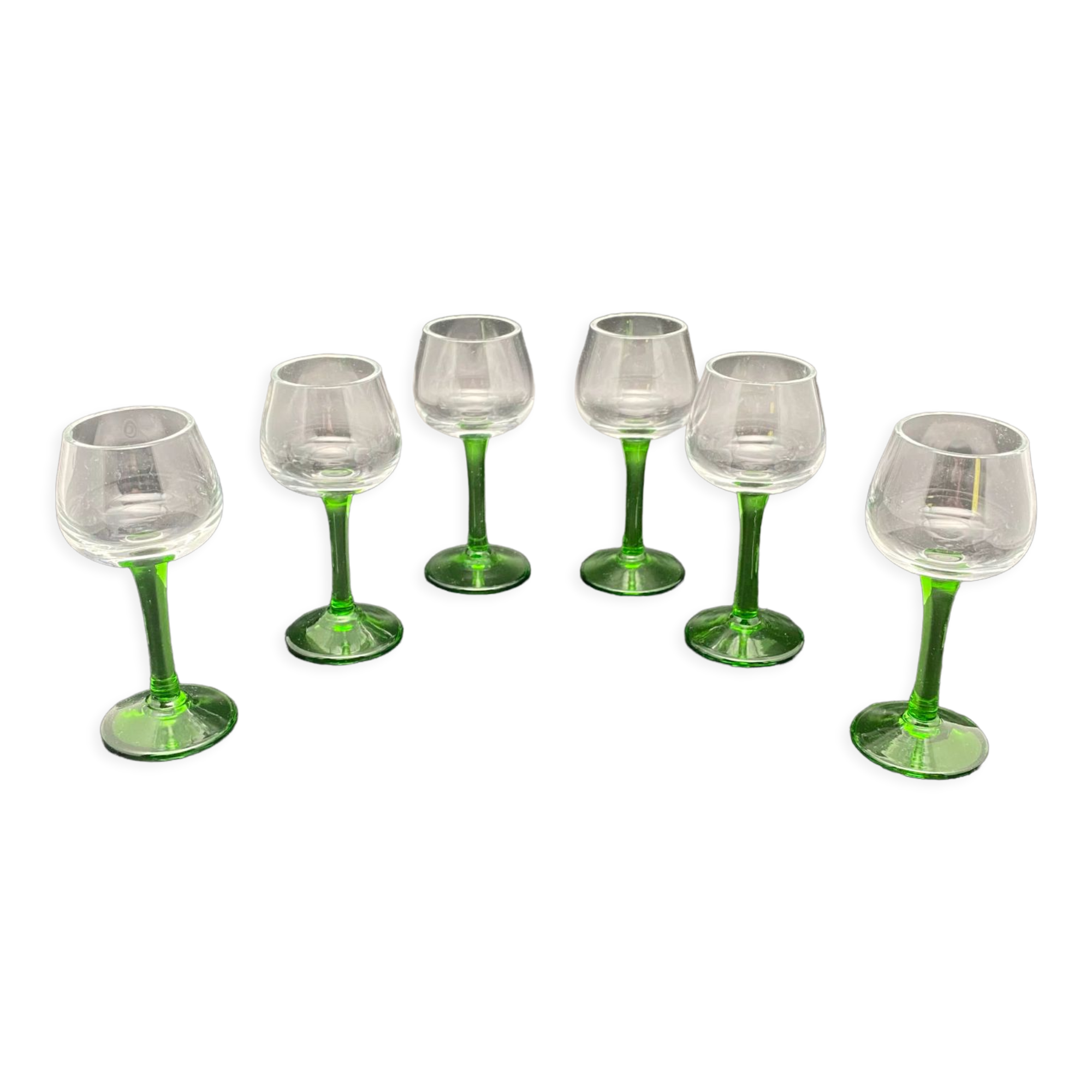 Digestive glasses on foot, mini Gewurztraminer glasses