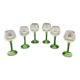 Digestive glasses on foot, mini Gewurztraminer glasses