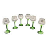 Digestive glasses on foot, mini Gewurztraminer glasses