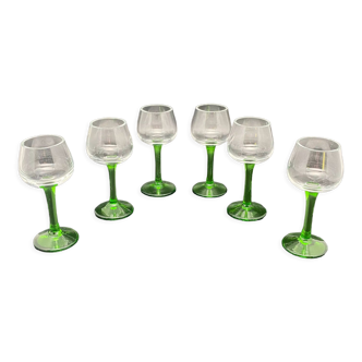 Digestive glasses on foot, mini Gewurztraminer glasses