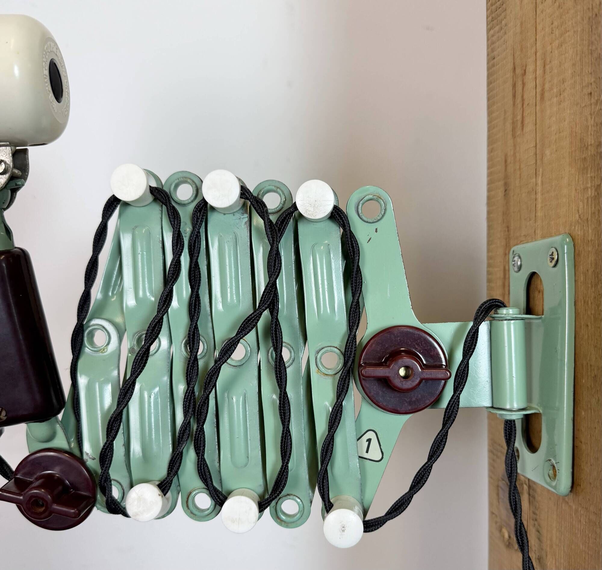 Industrial East German Scissor Lamp from VEB Zweckleuchtenbau Dresden, 1950