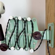 Industrial East German Scissor Lamp from VEB Zweckleuchtenbau Dresden, 1950