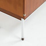 Modernist sideboard in teak (Belgium, 1950s).
