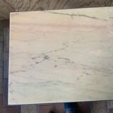 Marble and brass coffee table