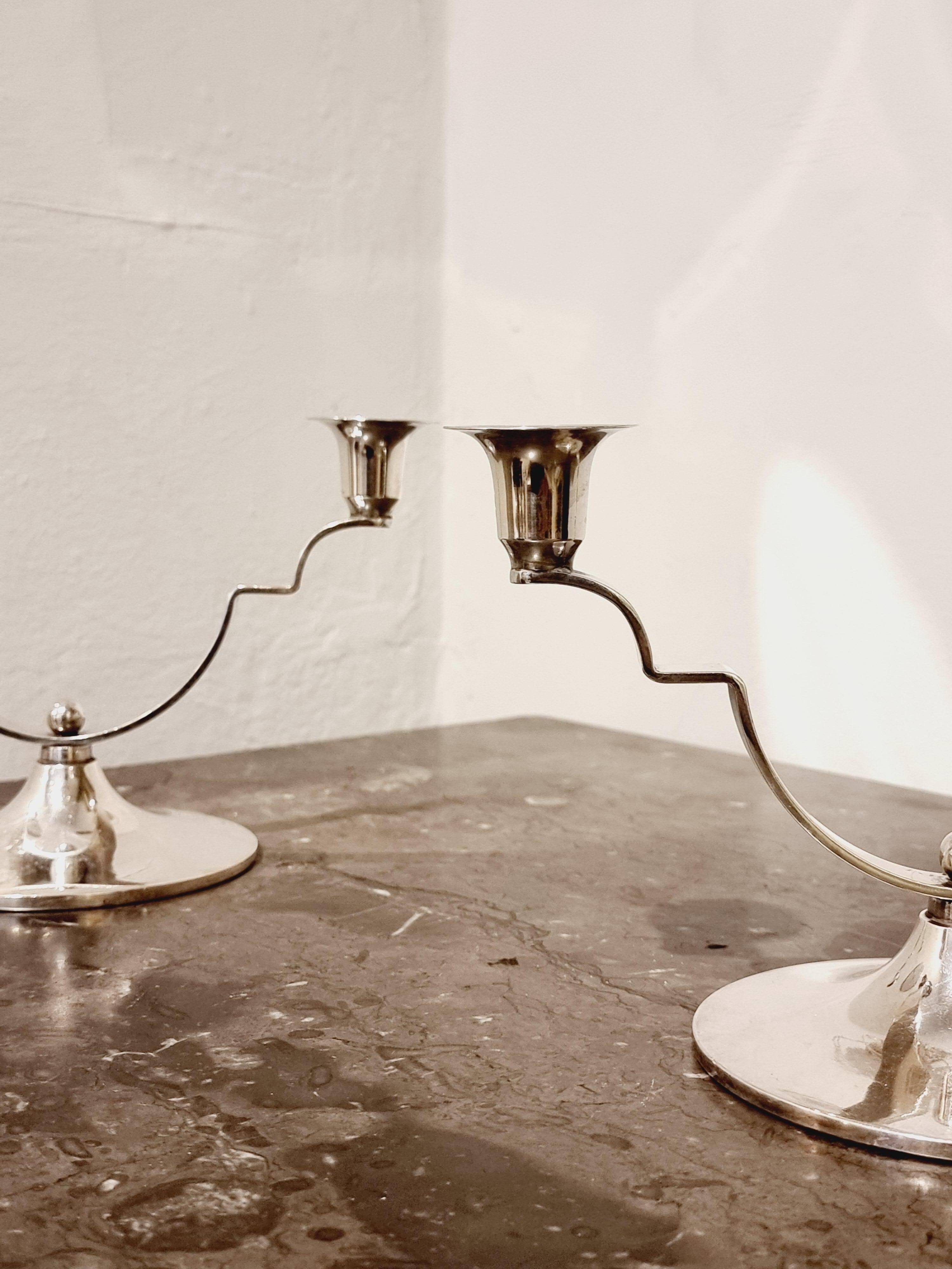 Candle holders by DANA DFA, Denmark, Midcentury / Scandinavian Modern