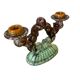 Set of 2 vintage ceramic candlesticks / decoration