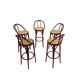 5x vintage rattan barstool, style Thonet ‘60