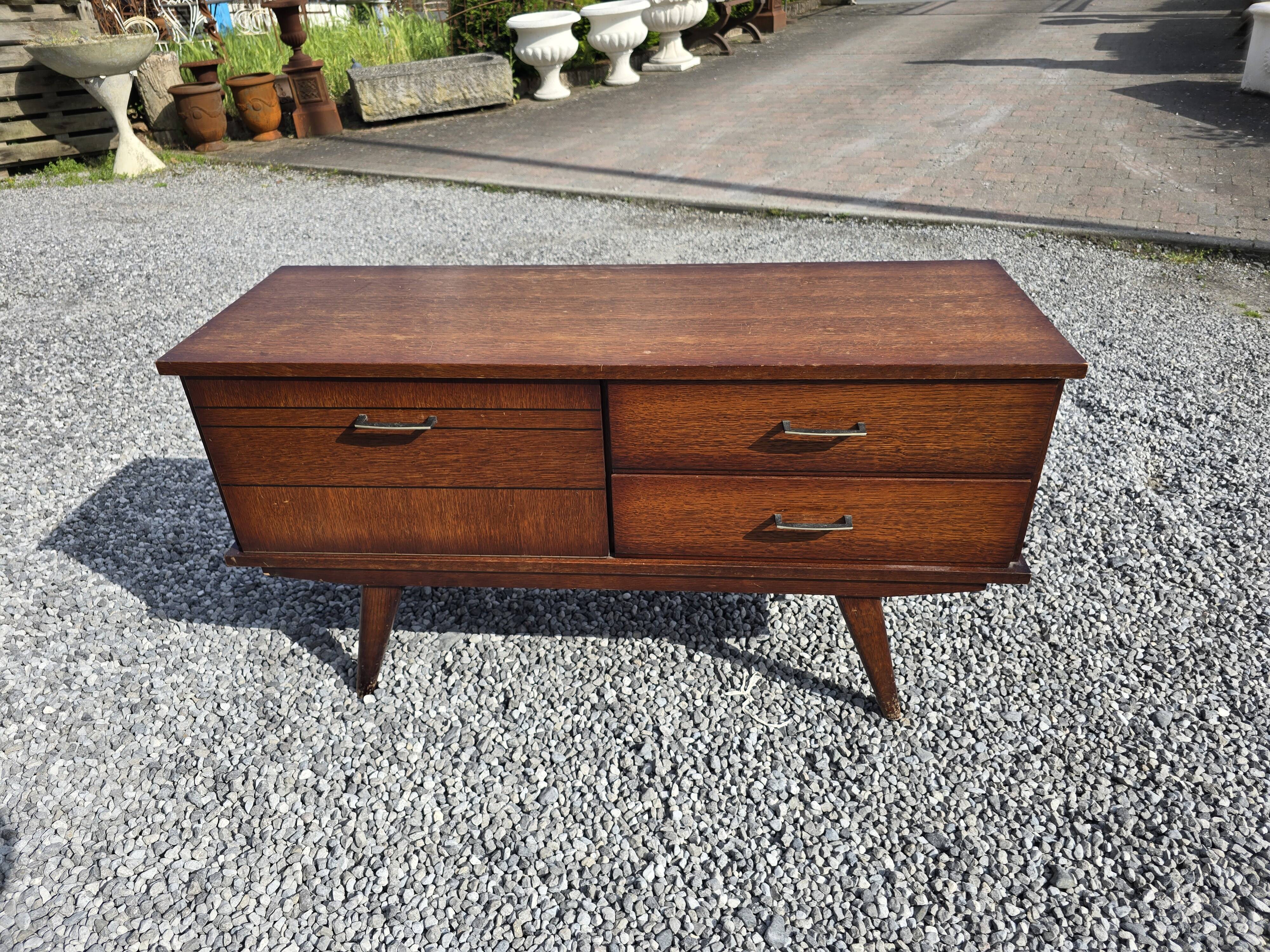 Vintage oak sideboard from the 60s, 115cms L